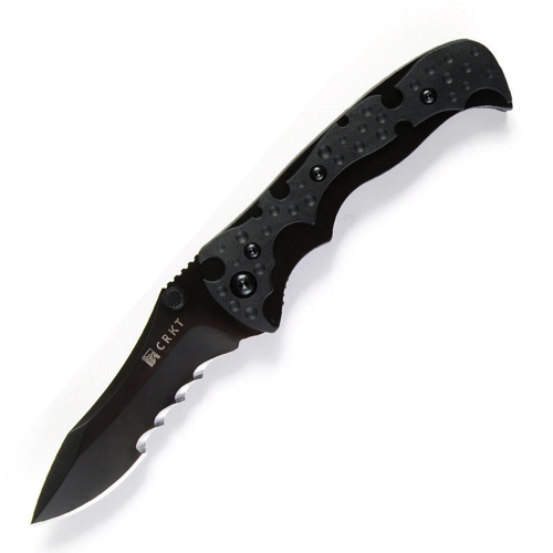 Crkt 1093k Mini My Tighe Outburst Assisted Veff Combo Edge Knife