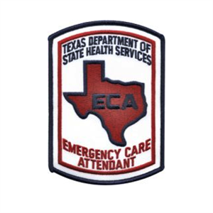 Texas Dept of State Health Services ECA Shoulder Patch Emergency Care