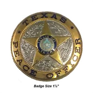 officer peace texas badge nielsen ss bigcountrysupply